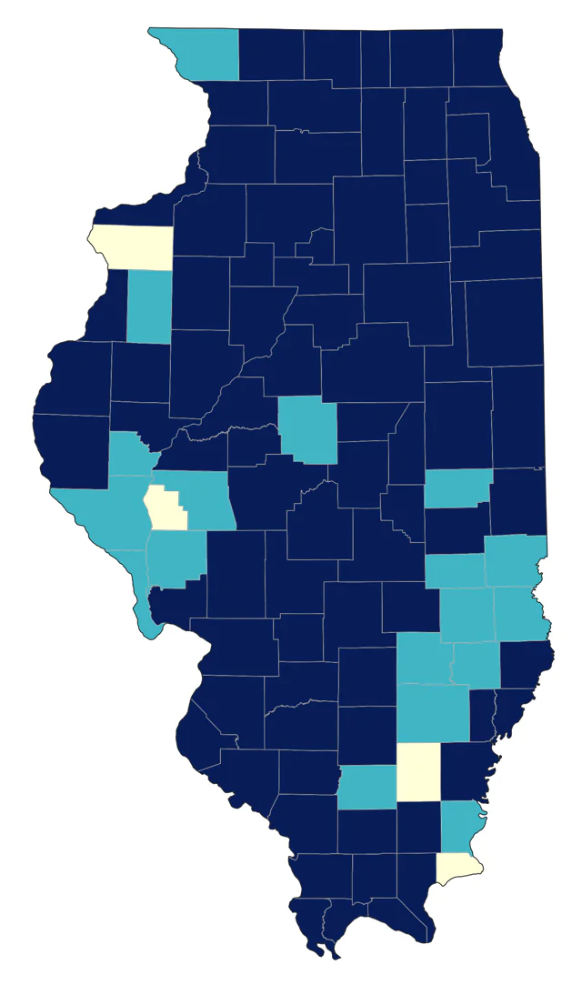 Hermit Thrush county map