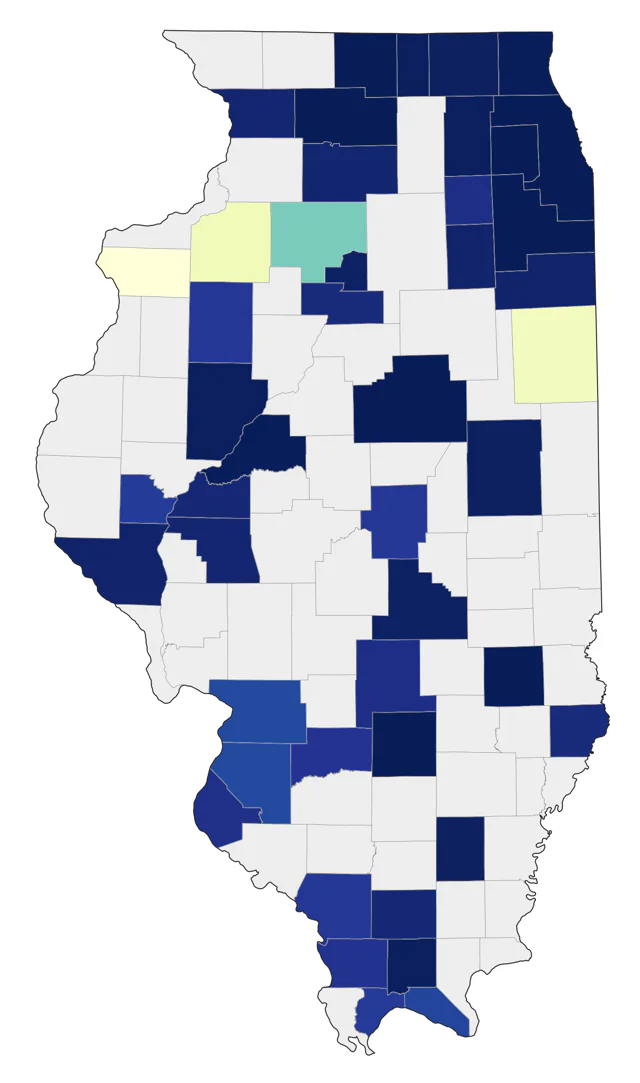King Rail county map