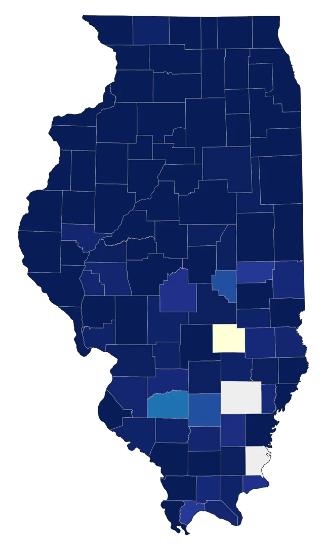 Lark Sparrow county map