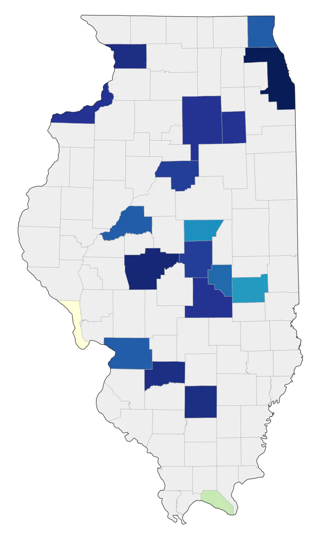 Little Gull county map