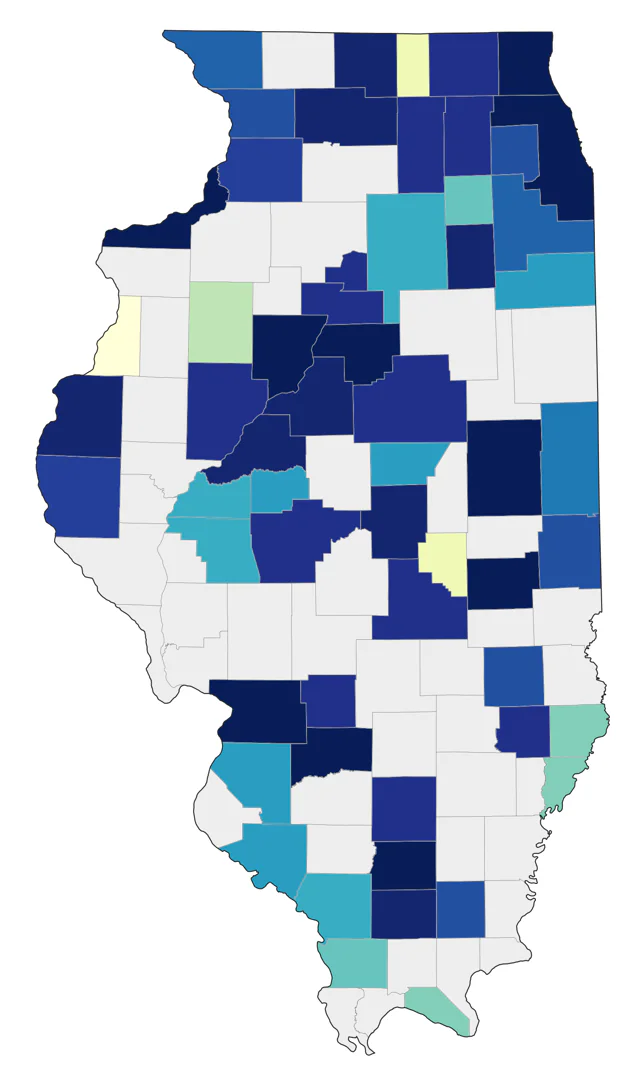 Long-tailed Duck county map