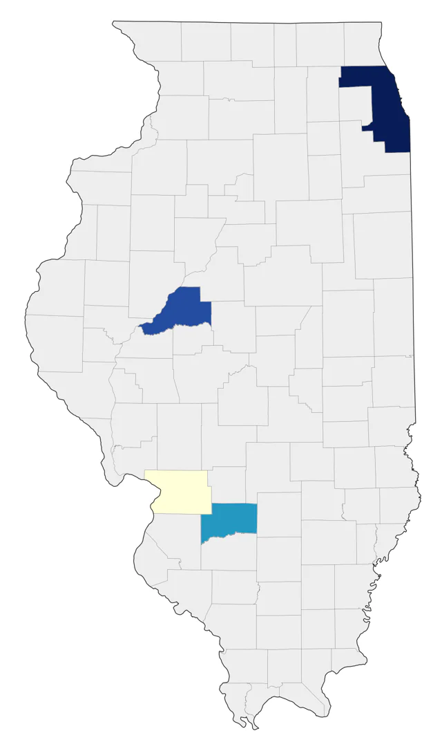 Long-tailed Jaeger county map
