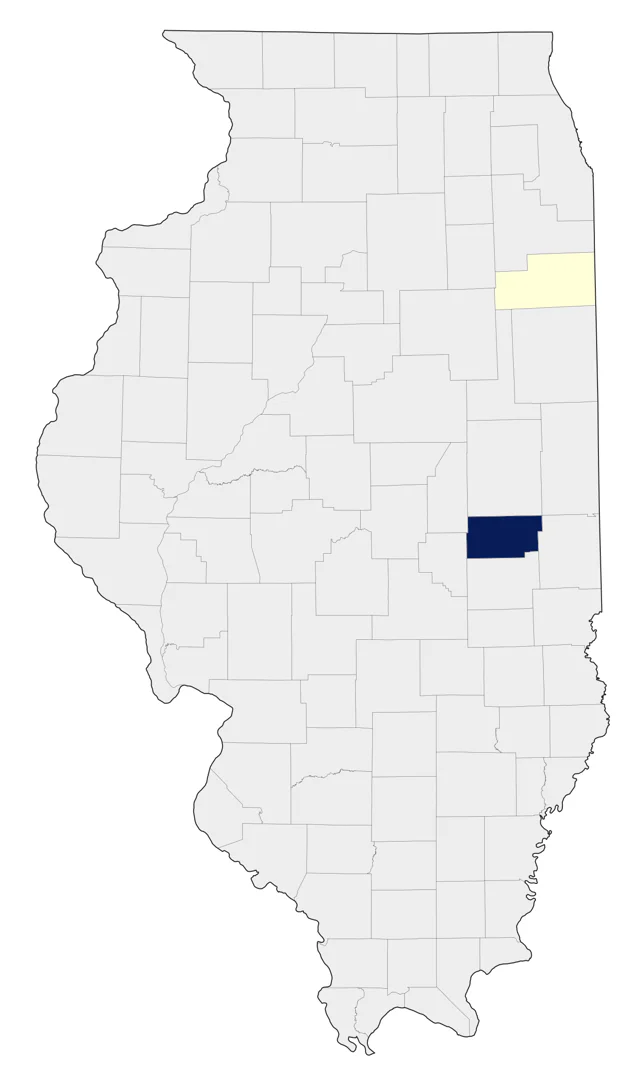 Mountain Plover county map