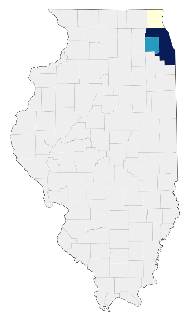Nanday Parakeet county map