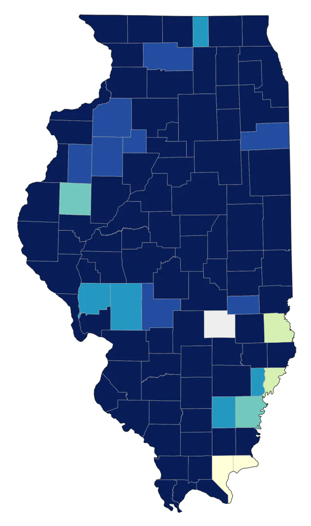 Northern Pintail county map