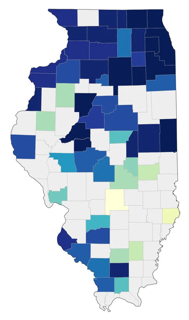 Northern Saw-whet Owl county map