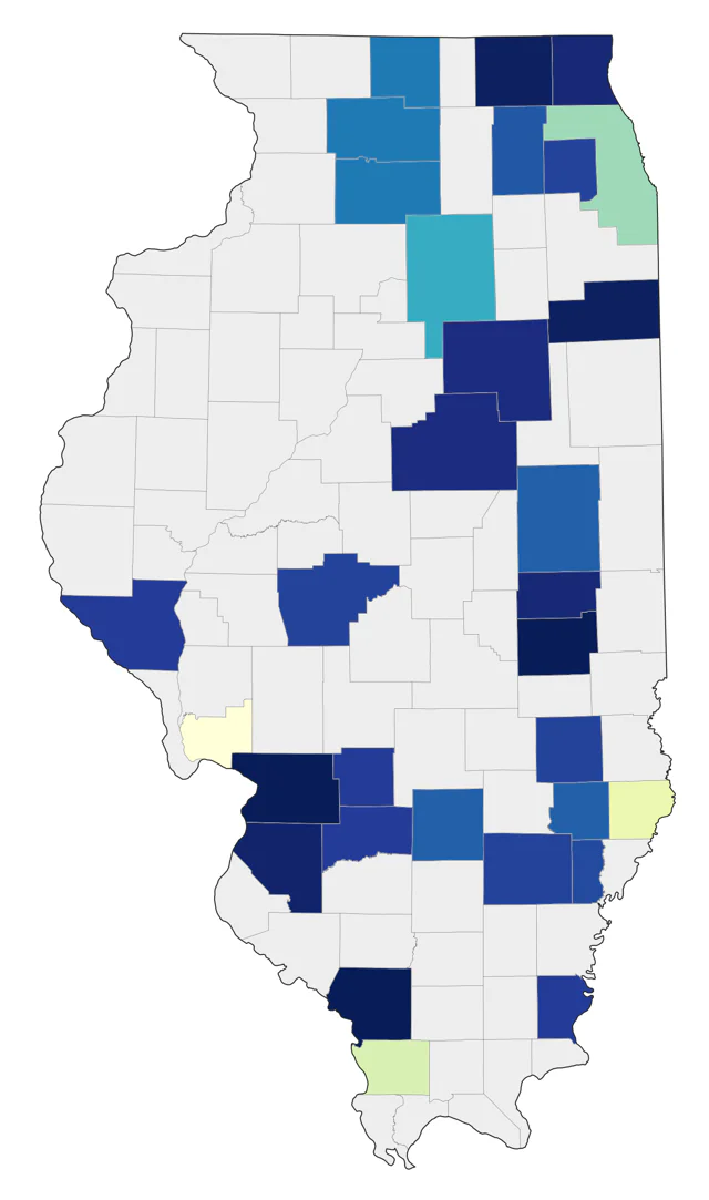 Prairie Falcon county map