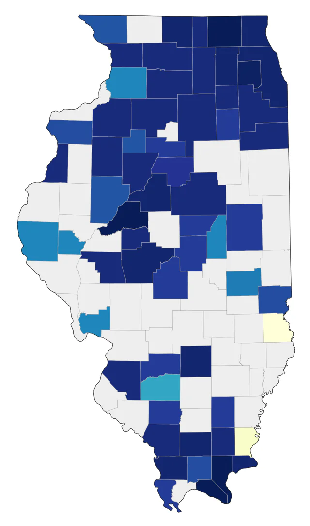 Red Crossbill county map