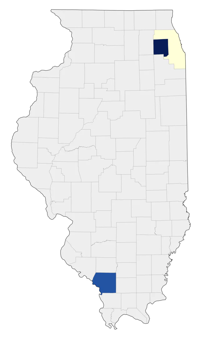 Red Junglefowl county map