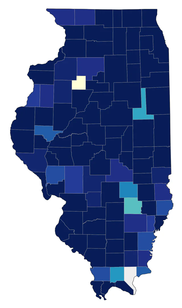 Redhead county map