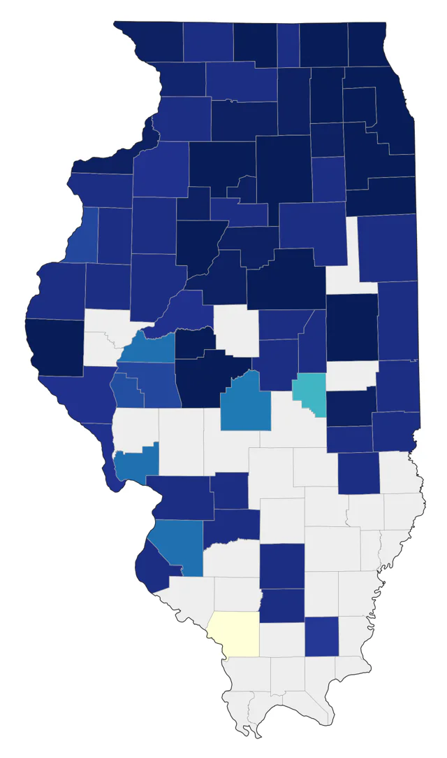 Redpoll county map