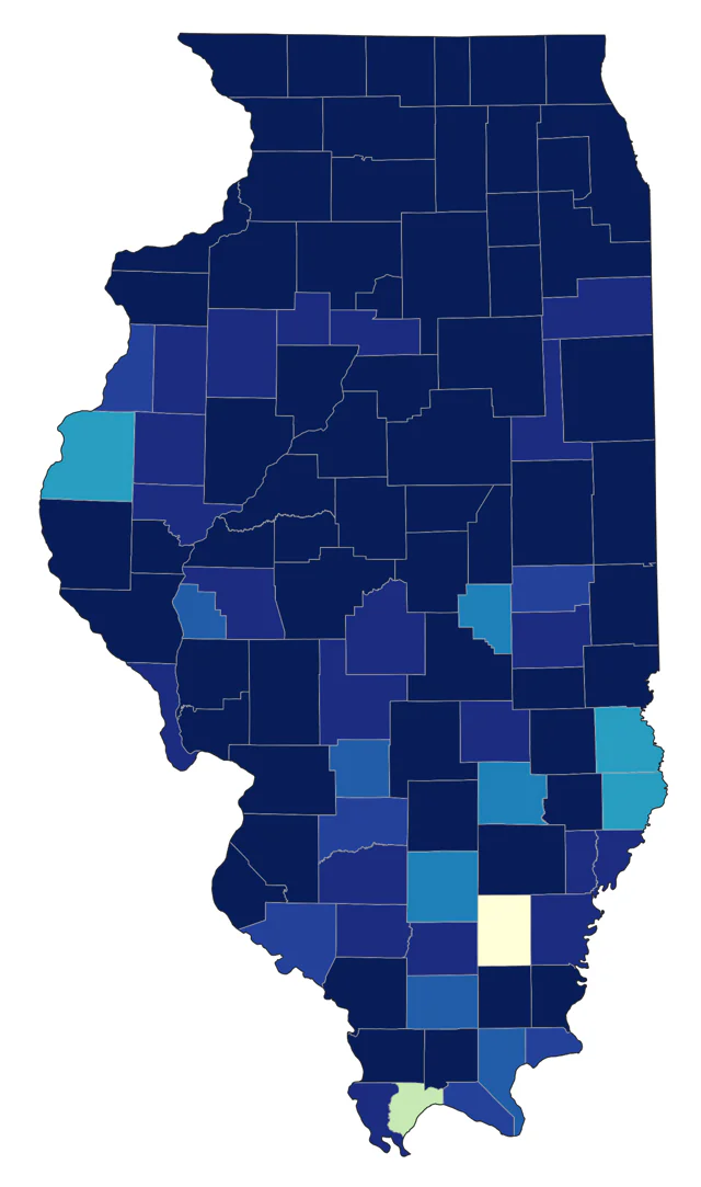 Rough-legged Hawk county map