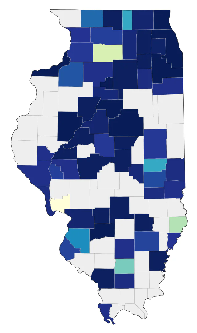 Ruddy Turnstone county map