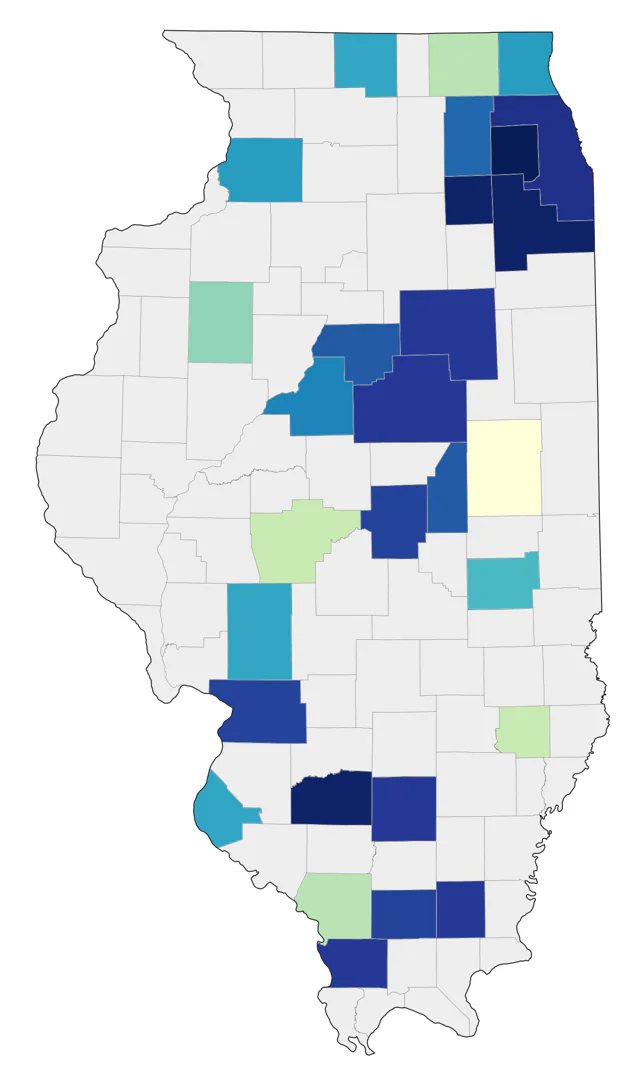 Rufous Hummingbird county map