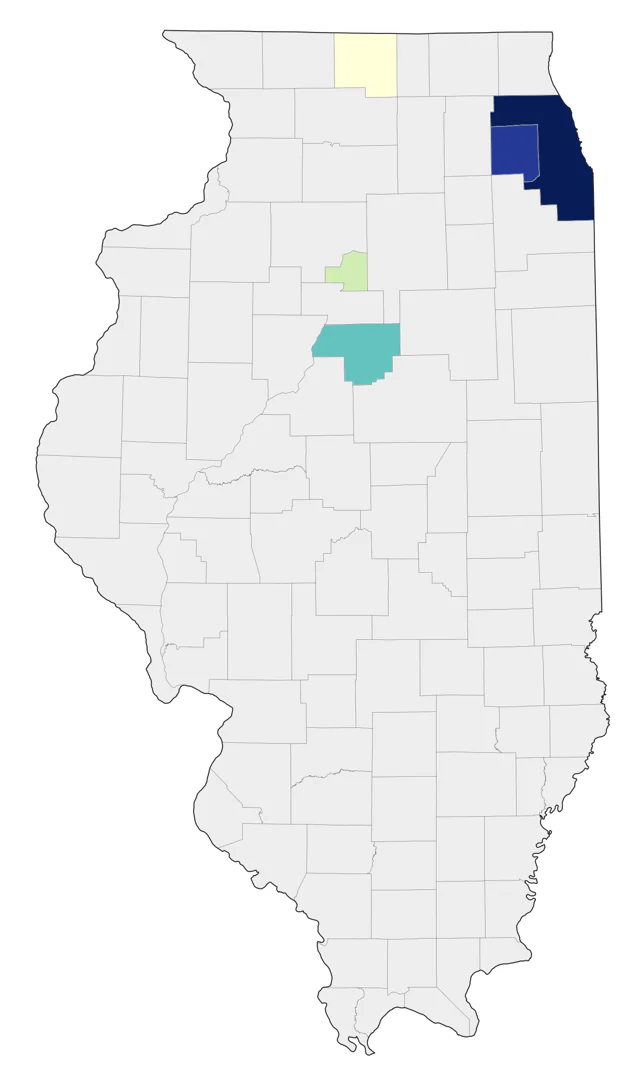 Sage Thrasher county map