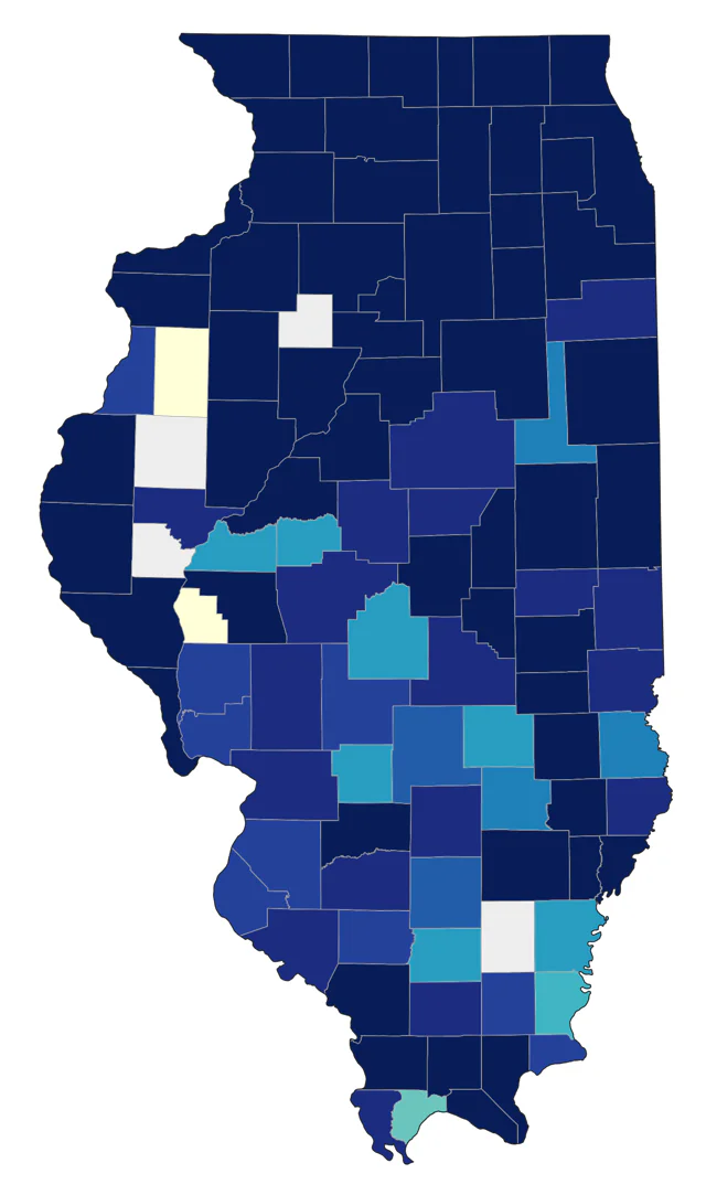 Sandhill Crane county map