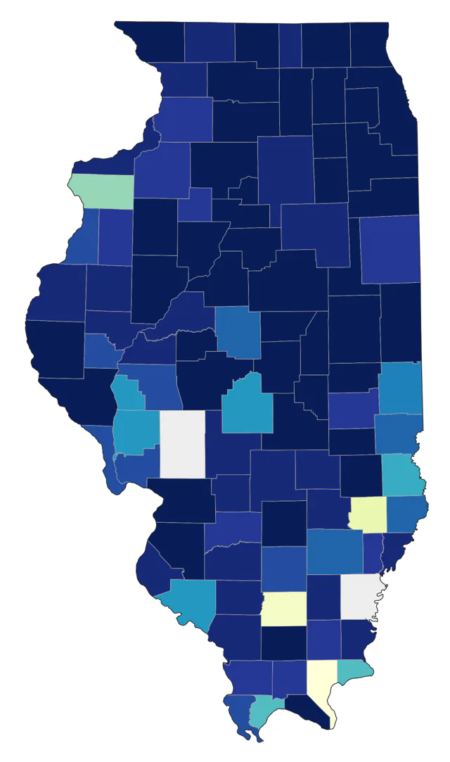 Sedge Wren county map