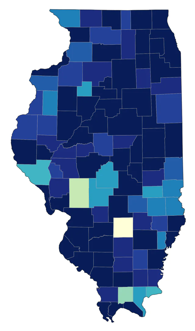 Semipalmated Sandpiper county map
