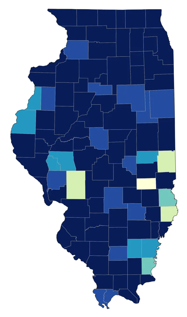 Sharp-shinned Hawk county map