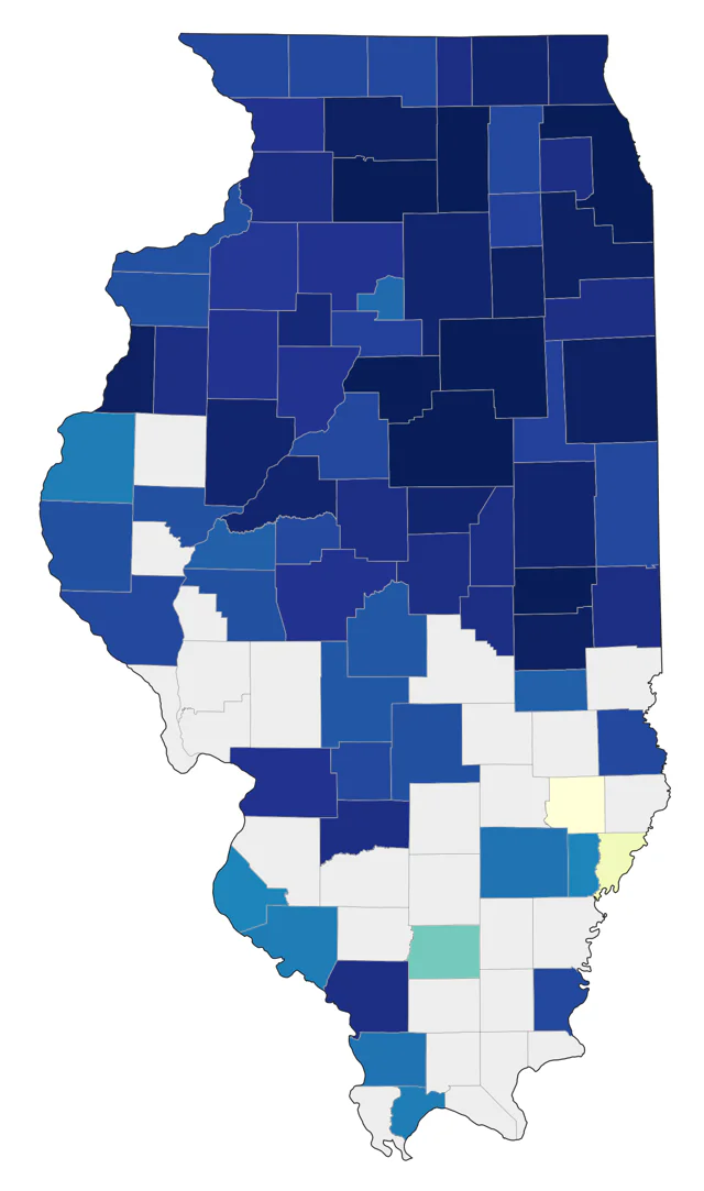 Snowy Owl county map