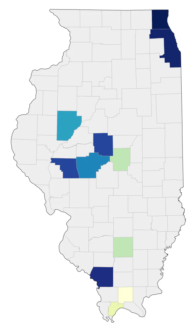 Snowy Plover county map