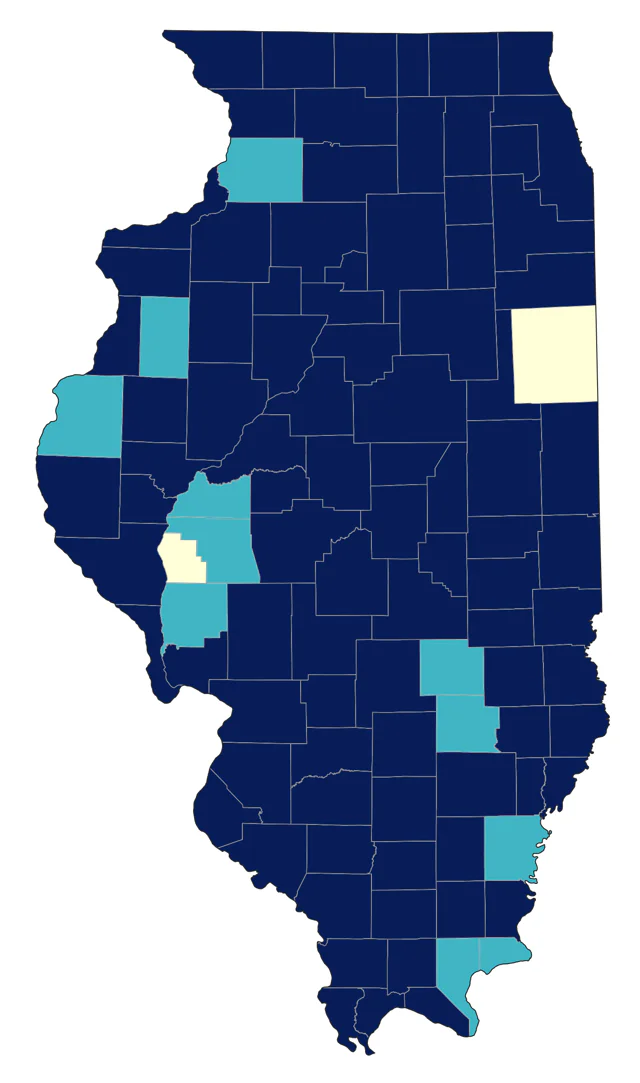 Solitary Sandpiper county map