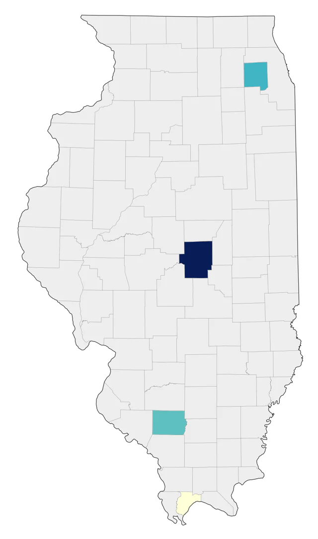 Sprague's Pipit county map