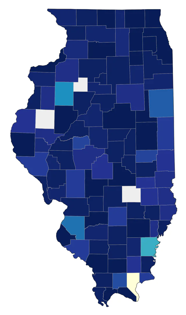 Stilt Sandpiper county map
