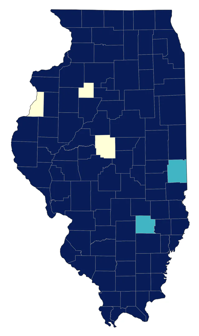 Summer Tanager county map