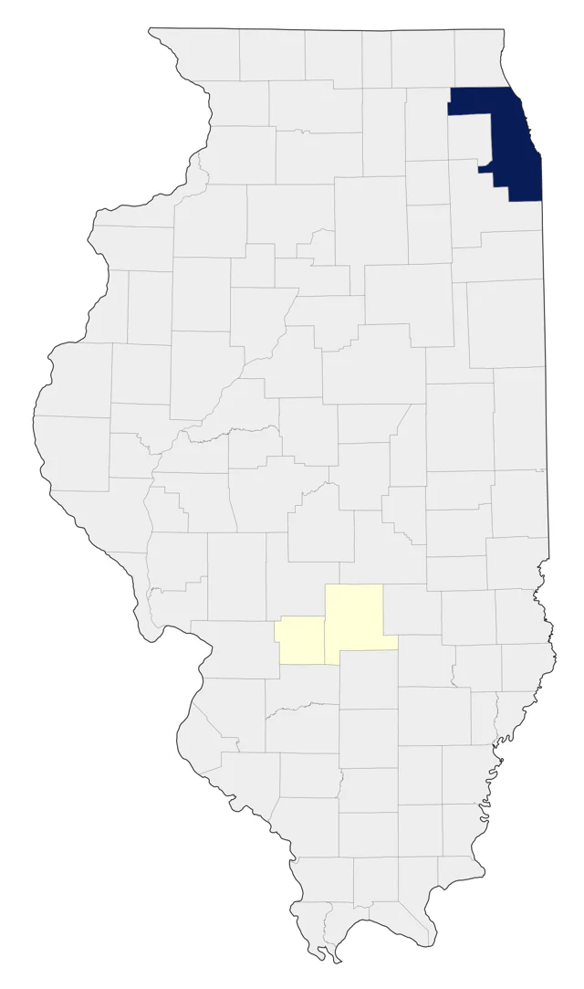 Tropical Kingbird county map