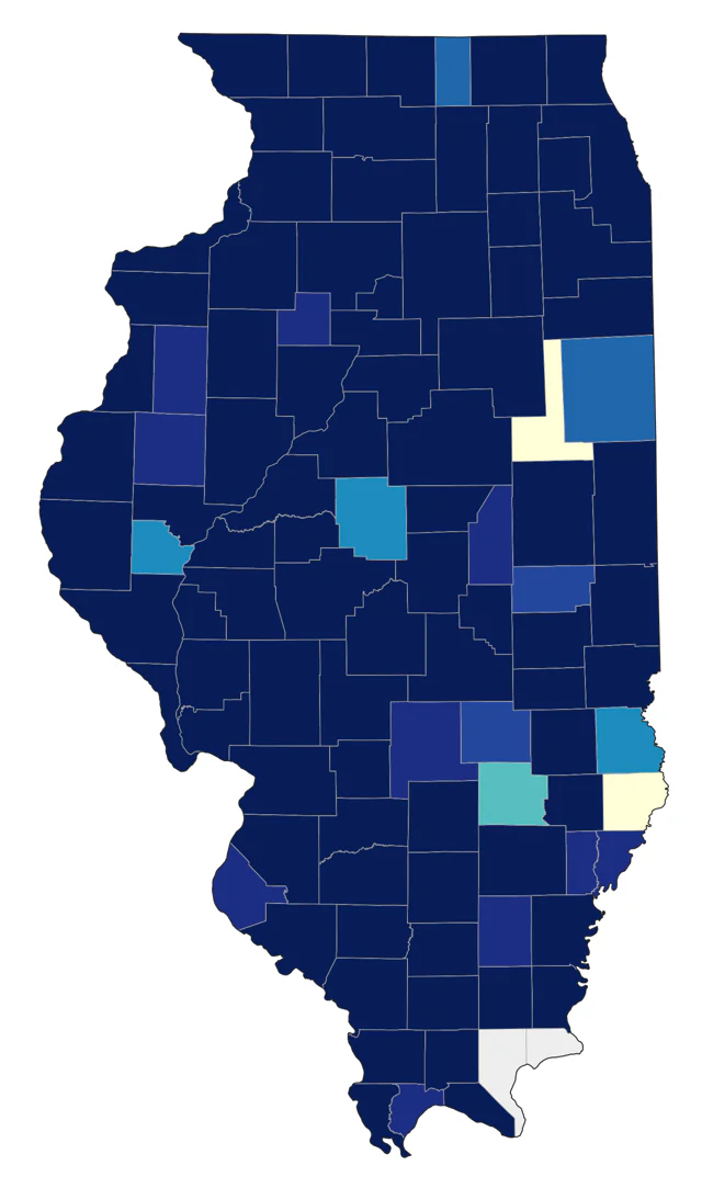 Trumpeter Swan county map