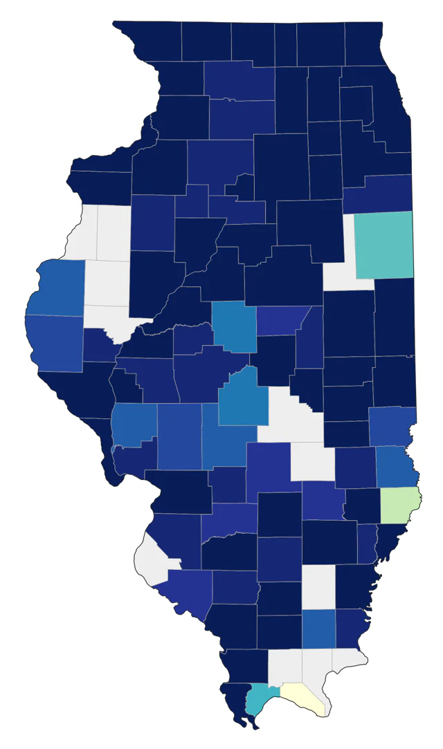 Tundra Swan county map