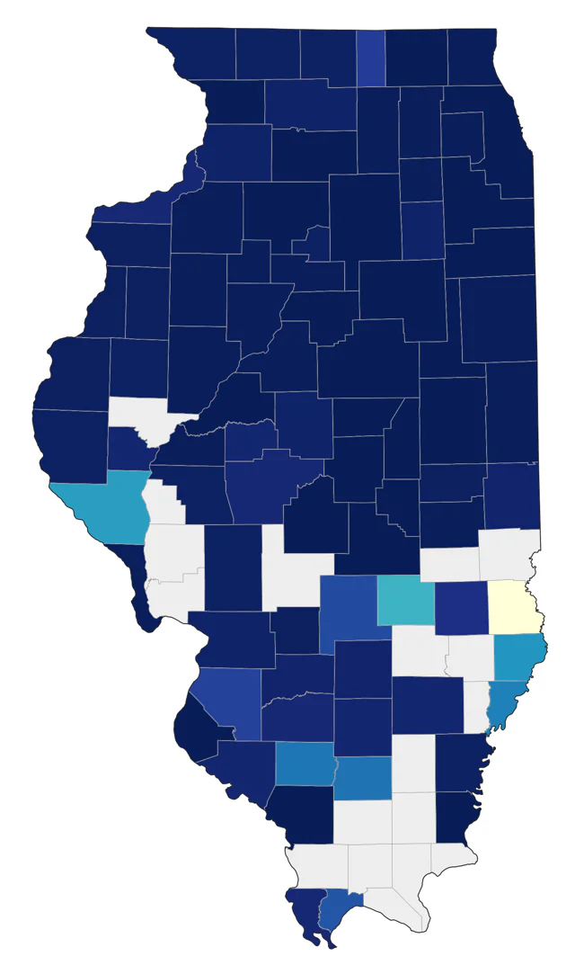 Upland Sandpiper county map
