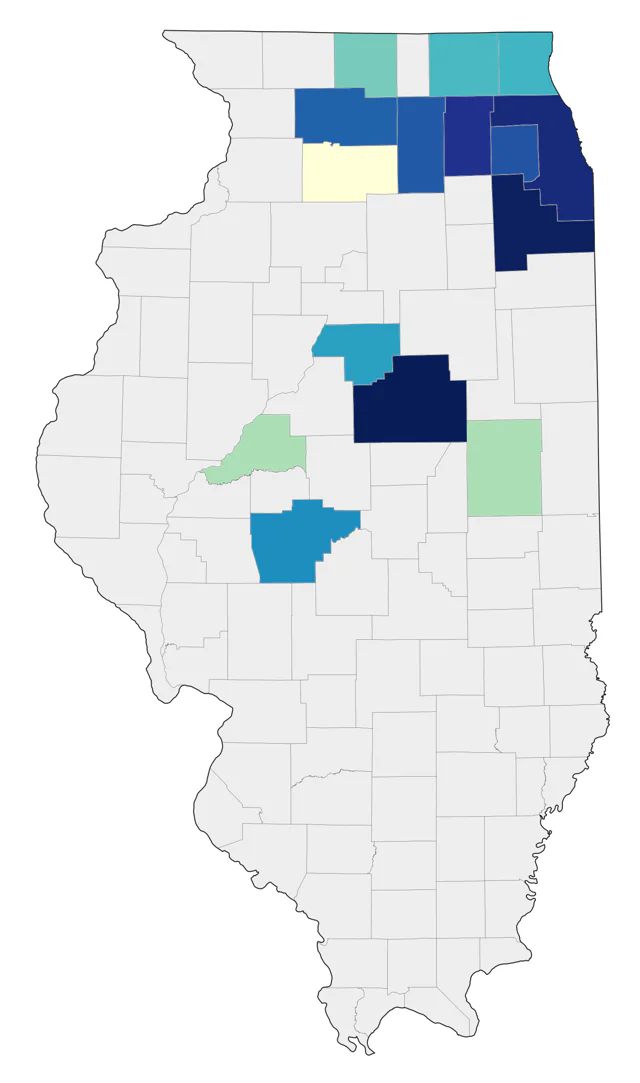 Varied Thrush county map