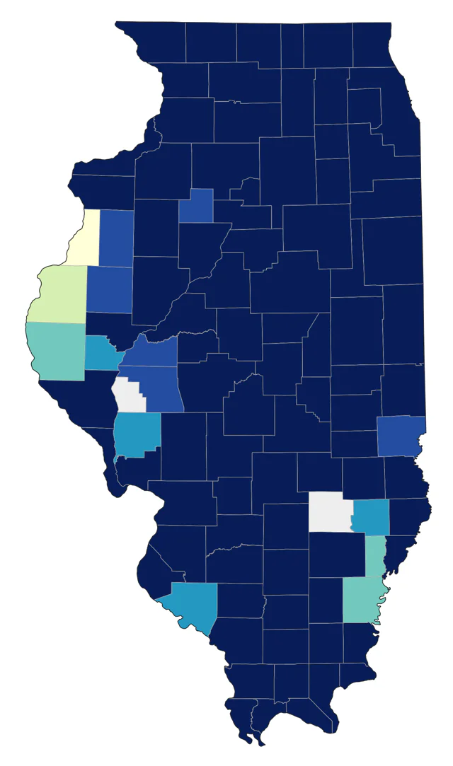 Veery county map