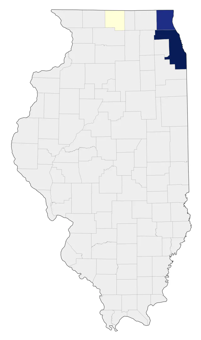 Violet-green Swallow county map
