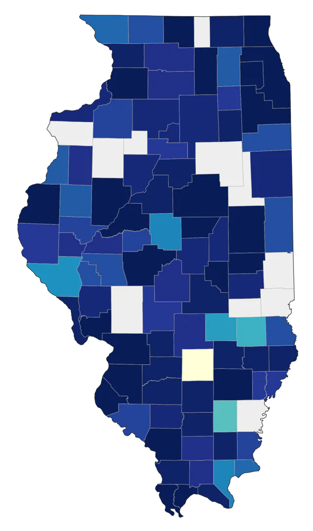 Western Cattle-Egret county map