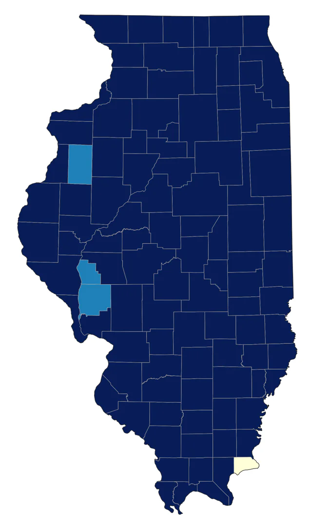 White-crowned Sparrow county map