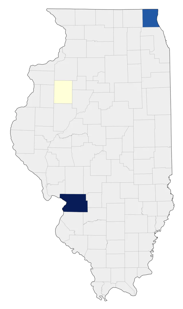 White-tailed Kite county map
