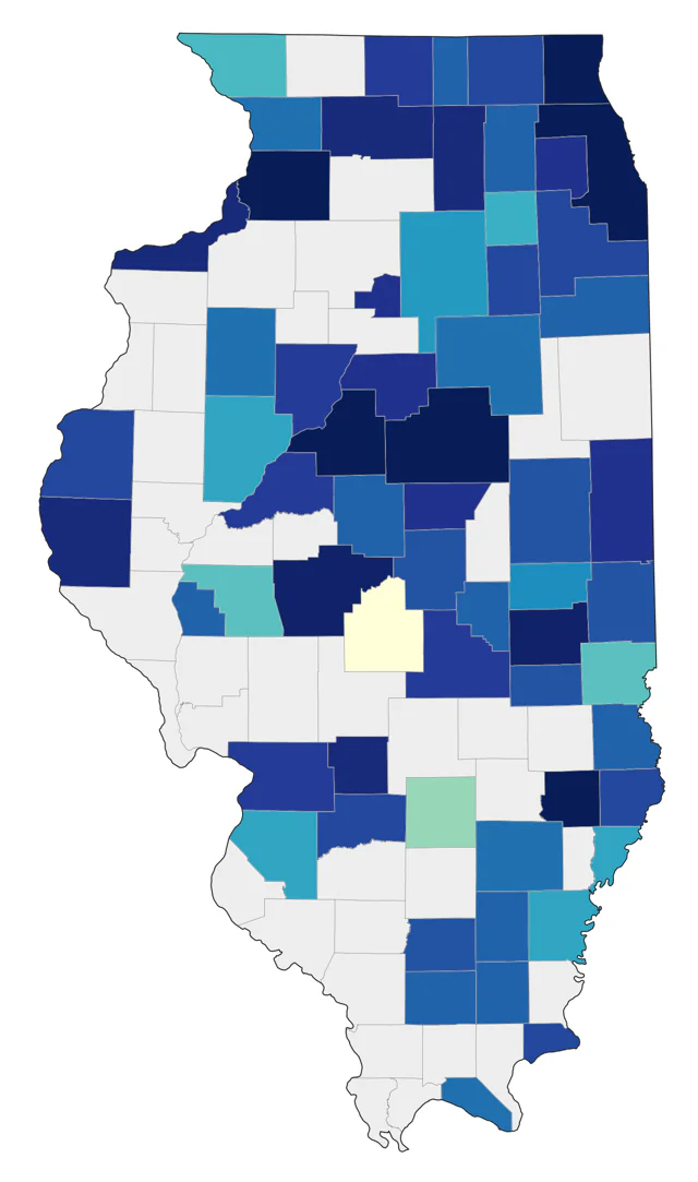 White-winged Scoter county map
