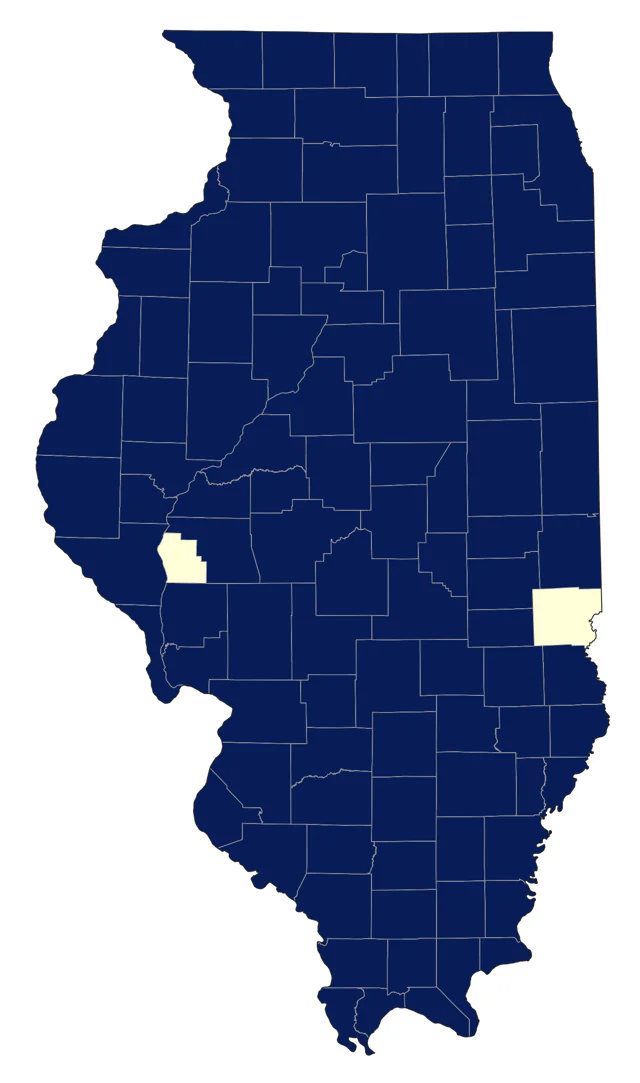 Wood Duck county map