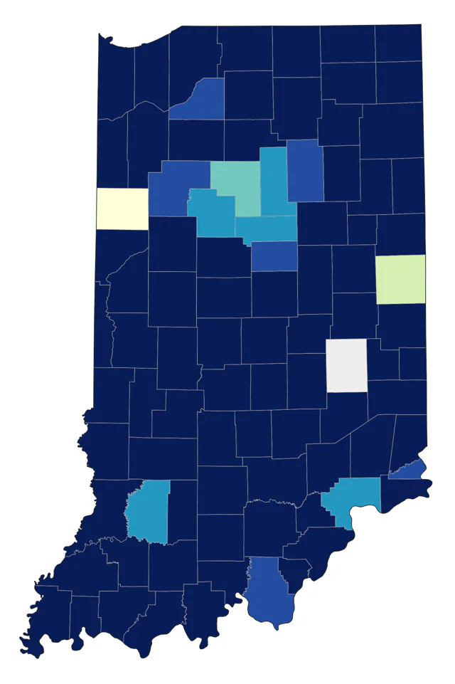 American Woodcock county map