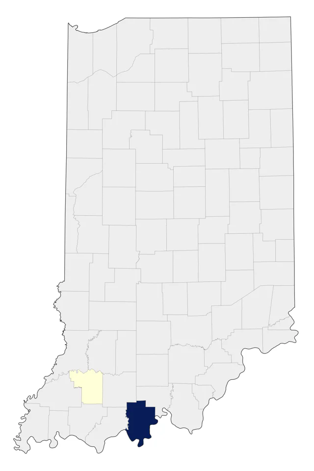 Anhinga county map