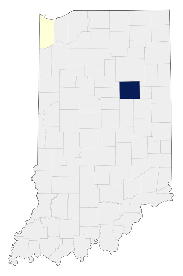 Bar-headed Goose county map