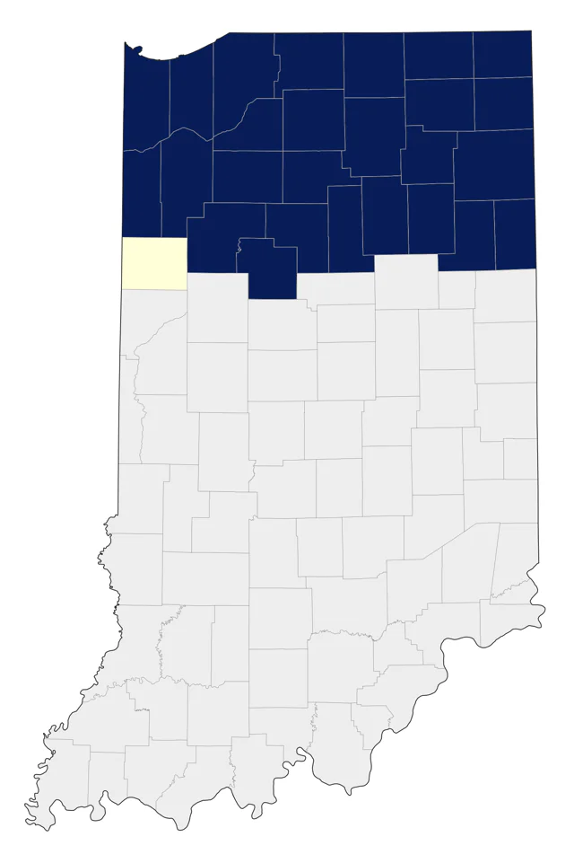 Black-capped Chickadee county map