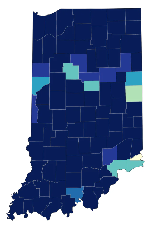 Bufflehead county map
