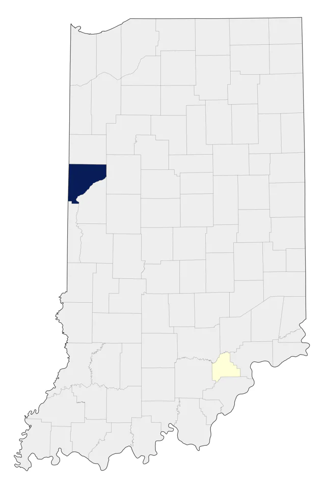 Bullock's Oriole county map