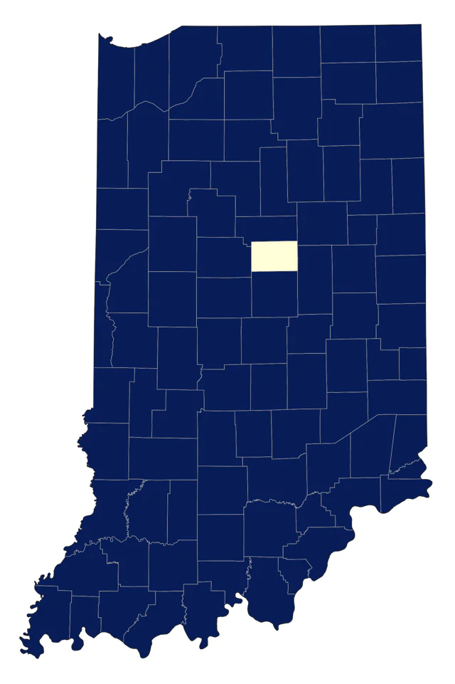 Cedar Waxwing county map