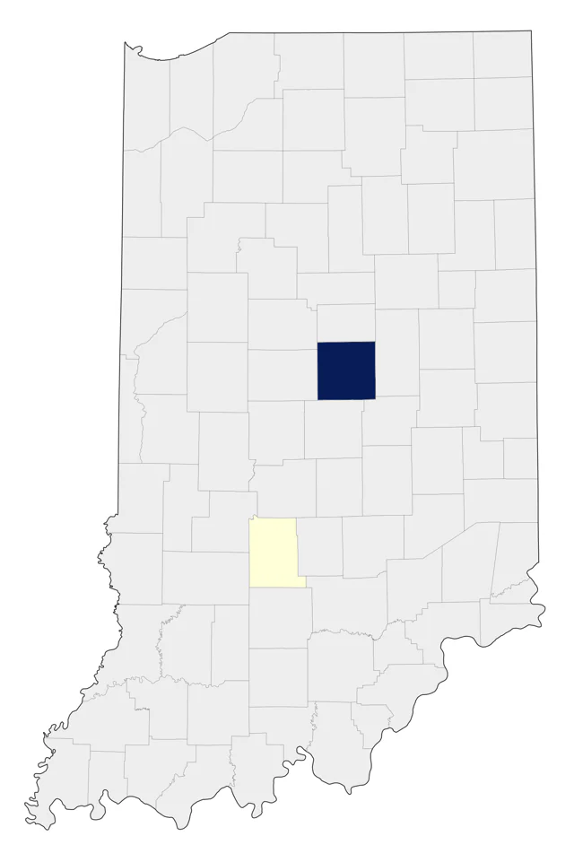 Cockatiel county map
