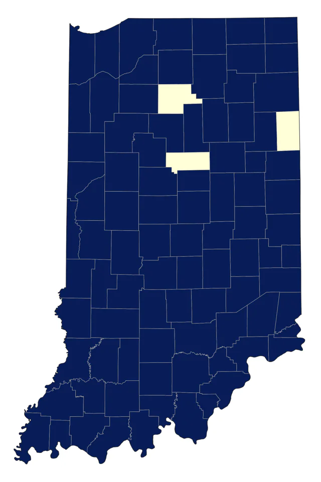 Eastern Towhee county map